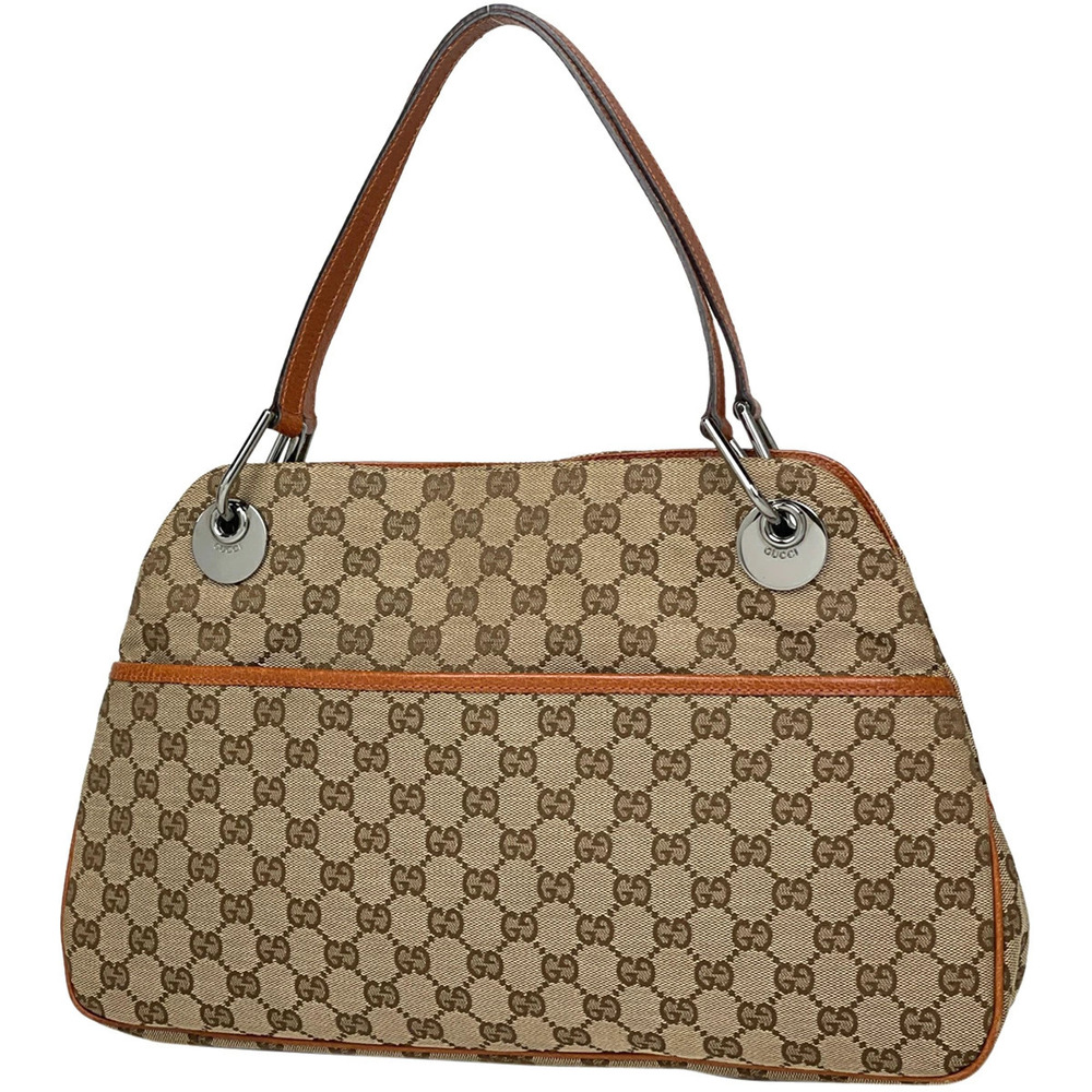 Gucci GG tote bag handbag canvas beige brown